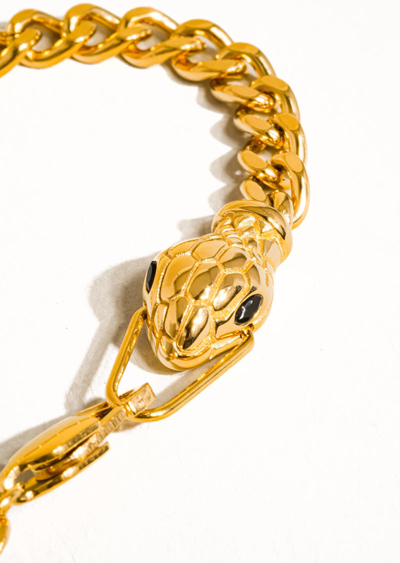 18K GOLD PLATED SNAKE BRACELET