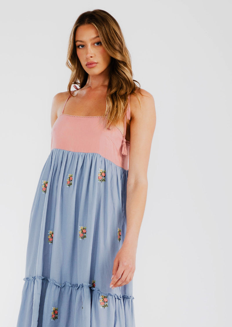 VIVIAN COLOR BLOCK DRESS