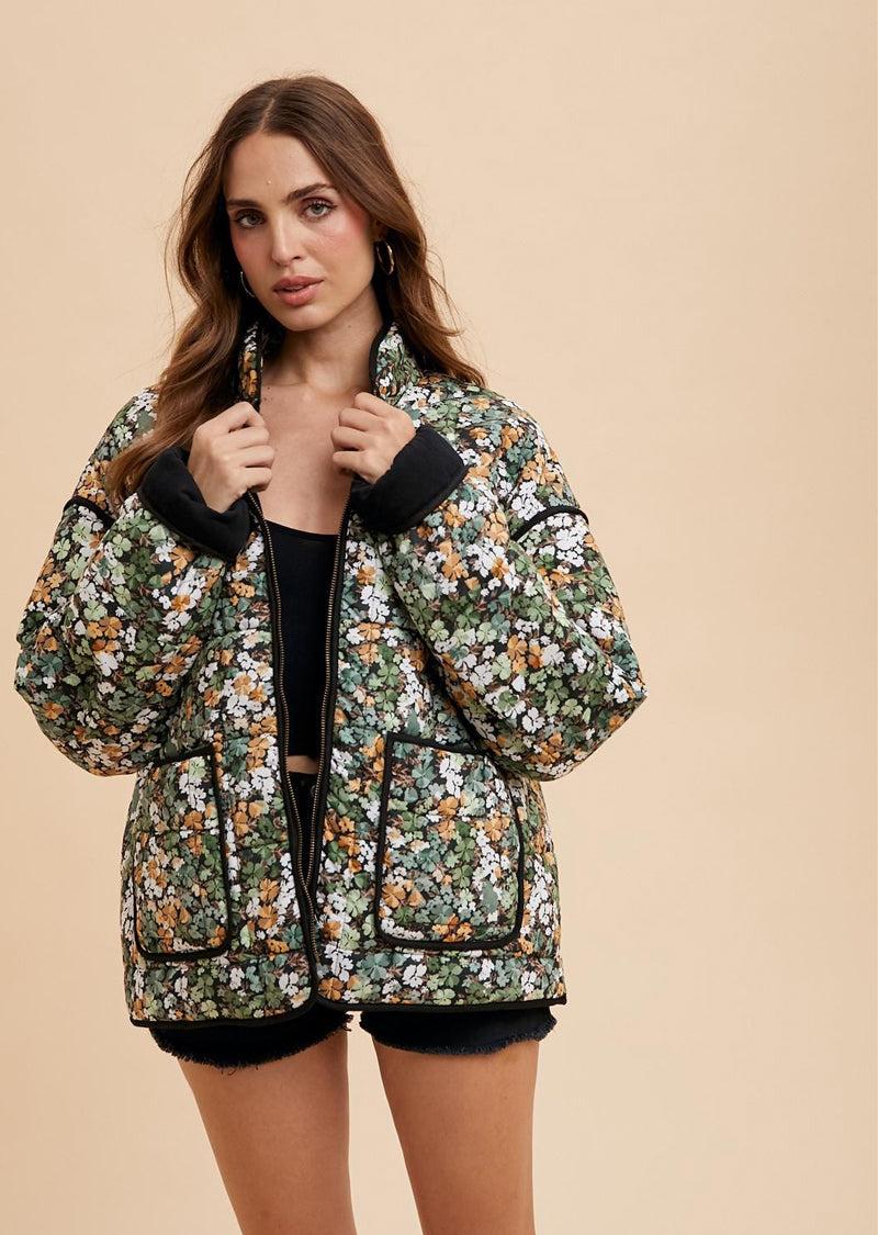 BELLA QUILTED FLORAL JACKET