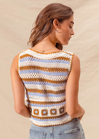 JULIE WESTERN CROCHET VEST