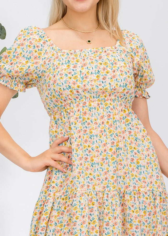 LANA FLORAL MIDI DRESS