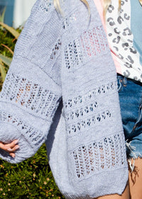 CLARE KNITTED OVERSIZE FIT CARDIGAN